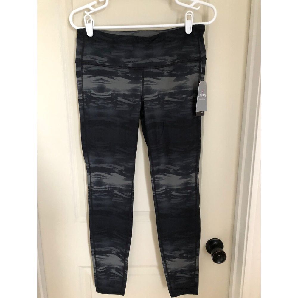 Athleta Flare‎ Chaturanga Tight Black/Gray Size Medium
